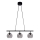 Cottex - Luster na sajli CAPELLA 3xE14/40W/230V zadimljeno/crno