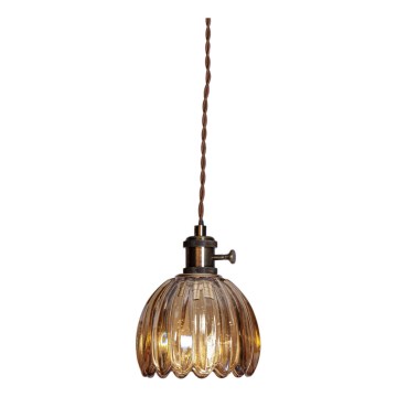 Cottex - Luster na sajli NORA 1xE14/5W/230V smeđa