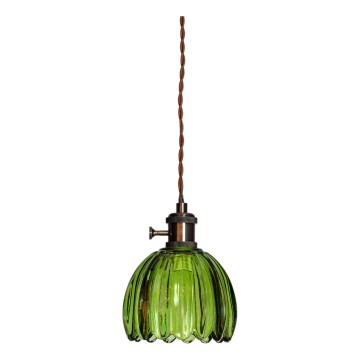 Cottex - Luster na sajli NORA 1xE14/5W/230V zelena