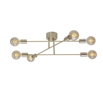Cottex - stropni luster BATON 6xE27/60W/230V mesing