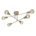 Cottex - stropni luster BATON 6xE27/60W/230V mesing