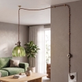Cottex - Visilica s utikačem za utičnicu NORA 1xE14/5W/230V zelena