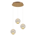 CREMONA LED Banjirna Lampa 3xLED/5W/230V 3000K Zlatna