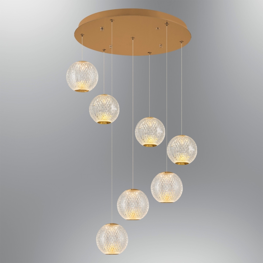 CREMONA LED stropna lampa 7xLED/5W/230V 3000K zlatna