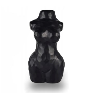 Crna keramička vaza, 30 cm