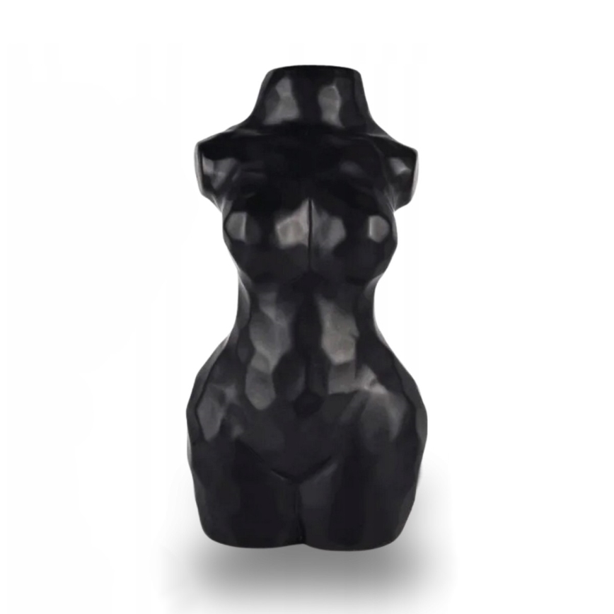 Crna keramička vaza, 30 cm