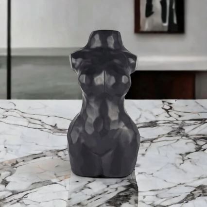 Crna keramička vaza, 30 cm