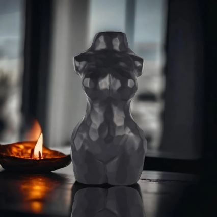 Crna keramička vaza, 30 cm