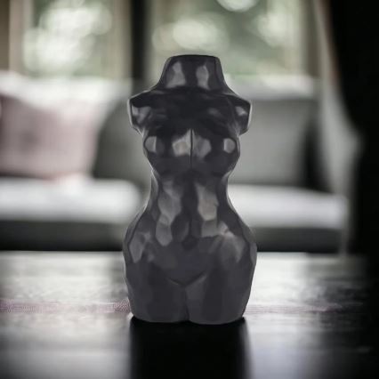 Crna keramička vaza, 30 cm