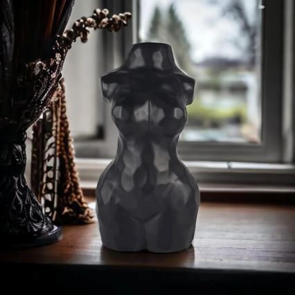 Crna keramička vaza, 30 cm
