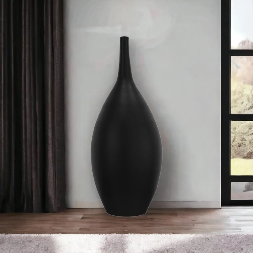 Crna keramička vaza 47 cm
