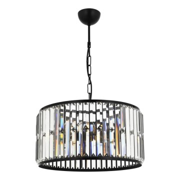Crni luster na lancu PUNE 3xE27/40W/230V
