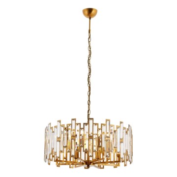 CRYSTALLINE 6xE14/40W/230V viseći luster bakarni