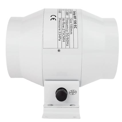 Dalap 24MF100 - Kanalni ventilator s energetski učinkovitim motorom i regulatorom brzine MF 100 EC 18W/230V