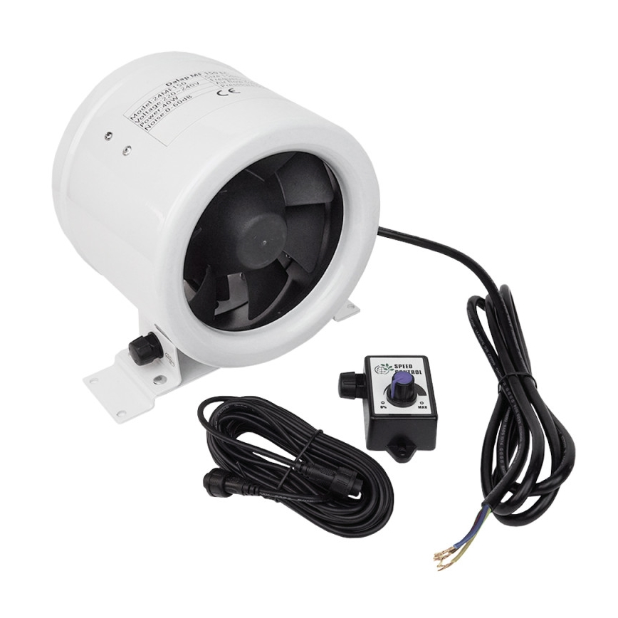 Dalap 24MF125 - Kanalni ventilator s energetski učinkovitim motorom i regulatorom brzine MF 125 EC 20W/230V