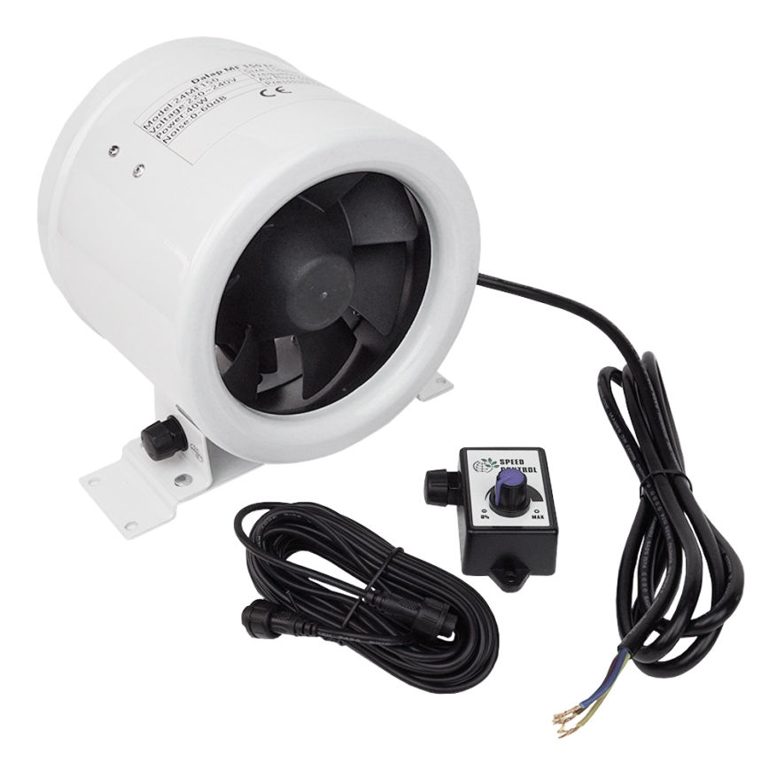 Dalap 24MF200 - Kanalni ventilator s energetski učinkovitim motorom i regulatorom brzine MF 200 EC 75W/230V