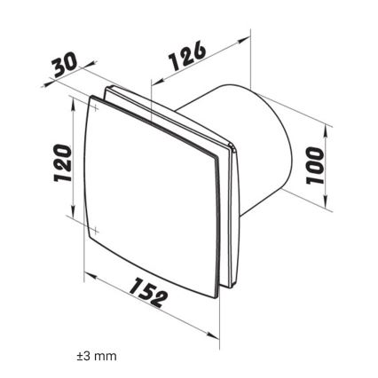 Dalap 41004 - Aksijalni ventilator 100 BF 12 14W/12V