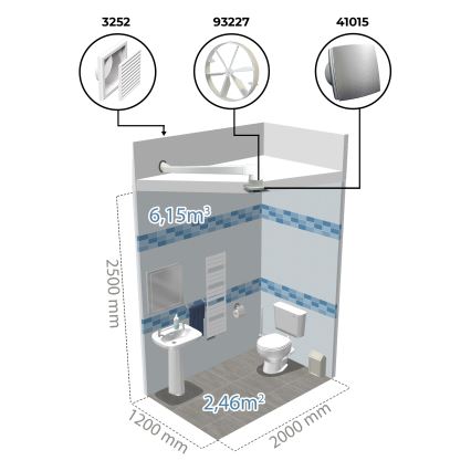 Dalap 41016 - Aksijalni ventilator s tajmerom 100 BFAZ 16W/230V