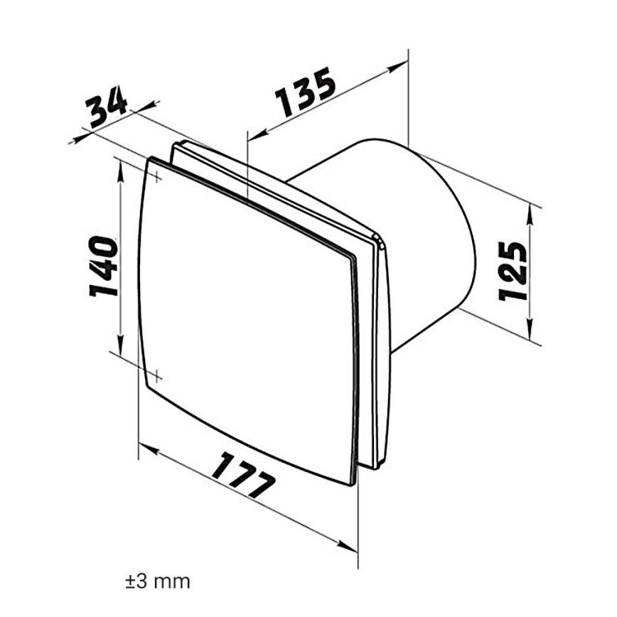 Dalap 41023 - Aksijalni ventilator 125 BF 24W/230V