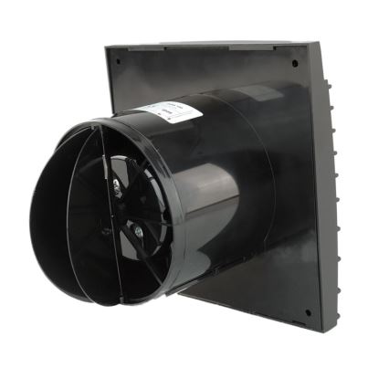 Dalap 41095ZW - Aksijalni ventilator s tajmerom i senzorom vlage 100 DARK ZW 8,4W/230V
