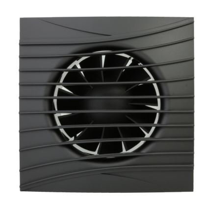 Dalap 41095ZW - Aksijalni ventilator s tajmerom i senzorom vlage 100 DARK ZW 8,4W/230V