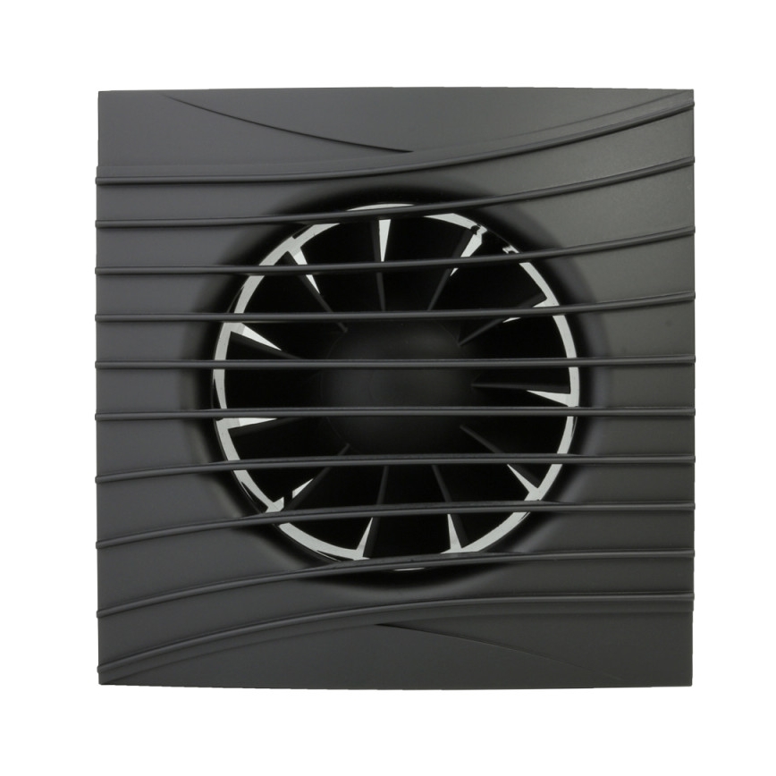 Dalap 41095ZW - Aksijalni ventilator s tajmerom i senzorom vlage 100 DARK ZW 8,4W/230V