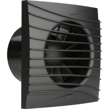 Dalap 41095ZW - Aksijalni ventilator s tajmerom i senzorom vlage 100 DARK ZW 8,4W/230V