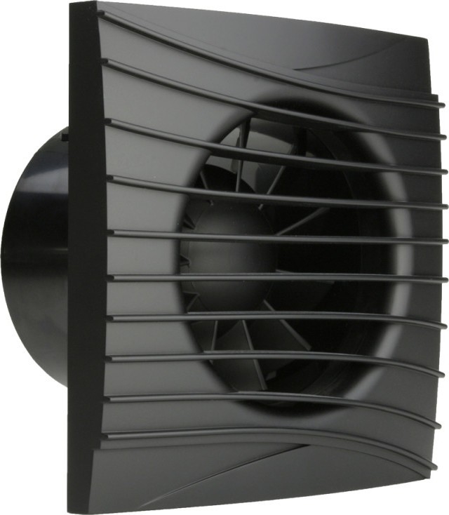 Dalap 41095ZW - Aksijalni ventilator s tajmerom i senzorom vlage 100 DARK ZW 8,4W/230V