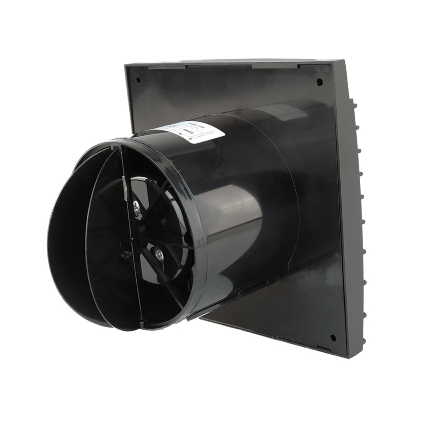 Dalap 41096ZW - Aksijalni ventilator s tajmerom 125 DARK ZW 10W/230V