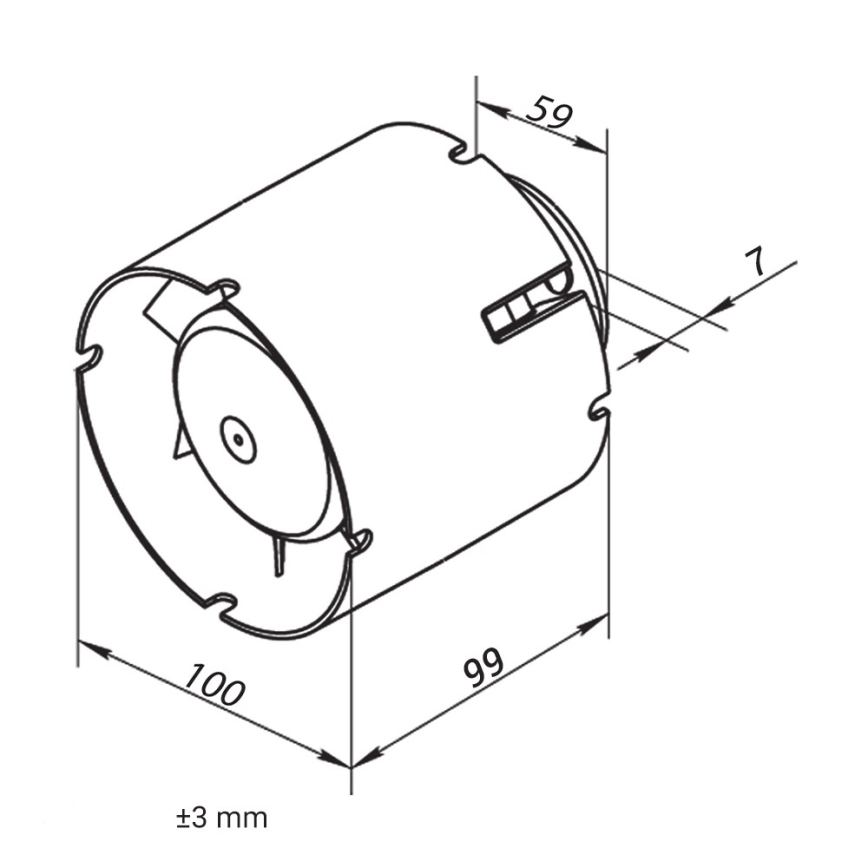 Dalap 41401 - Aksijalni kanalni ventilator 100 SD 16W/230V