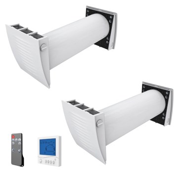 Dalap 55561 - Komplet 2x sobnih rekuperatora ZEPHIR SIMPLE DOUBLE 7,61 W/230 V