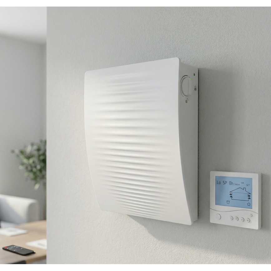 Dalap 55561 - Komplet 2x sobnih rekuperatora ZEPHIR SIMPLE DOUBLE 7,61 W/230 V