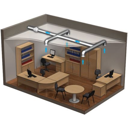 Dalap 8207 - Aksijalni ventilator AP PROFI 125 29W/230V