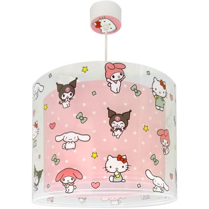 Dalber 41252 - Dječji luster HELLO KITTY&FRIENDS 1xE27/15W/230V ružičasta