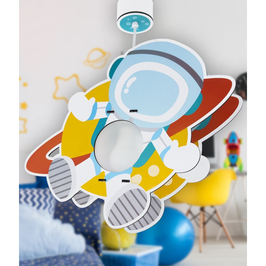 Dalber 41347 - Dječji luster ASTRONAUT 1xE27/15W/230V