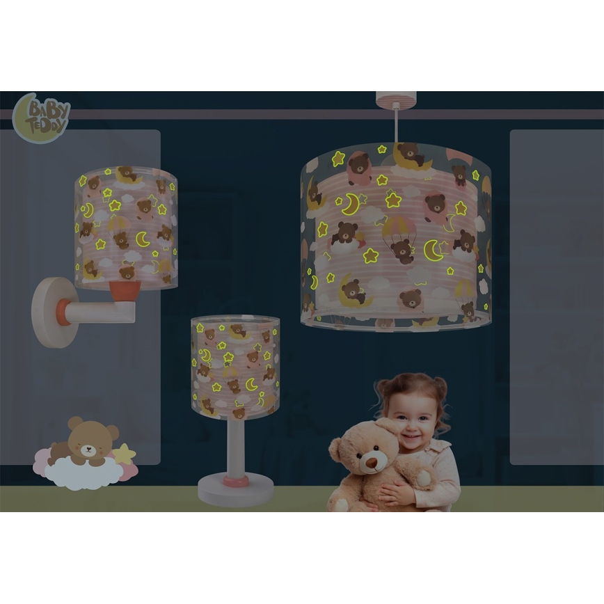 Dalber 41571S - LED dječja lampica BABY TEDDY 1xG4/4W/230V ružičasta