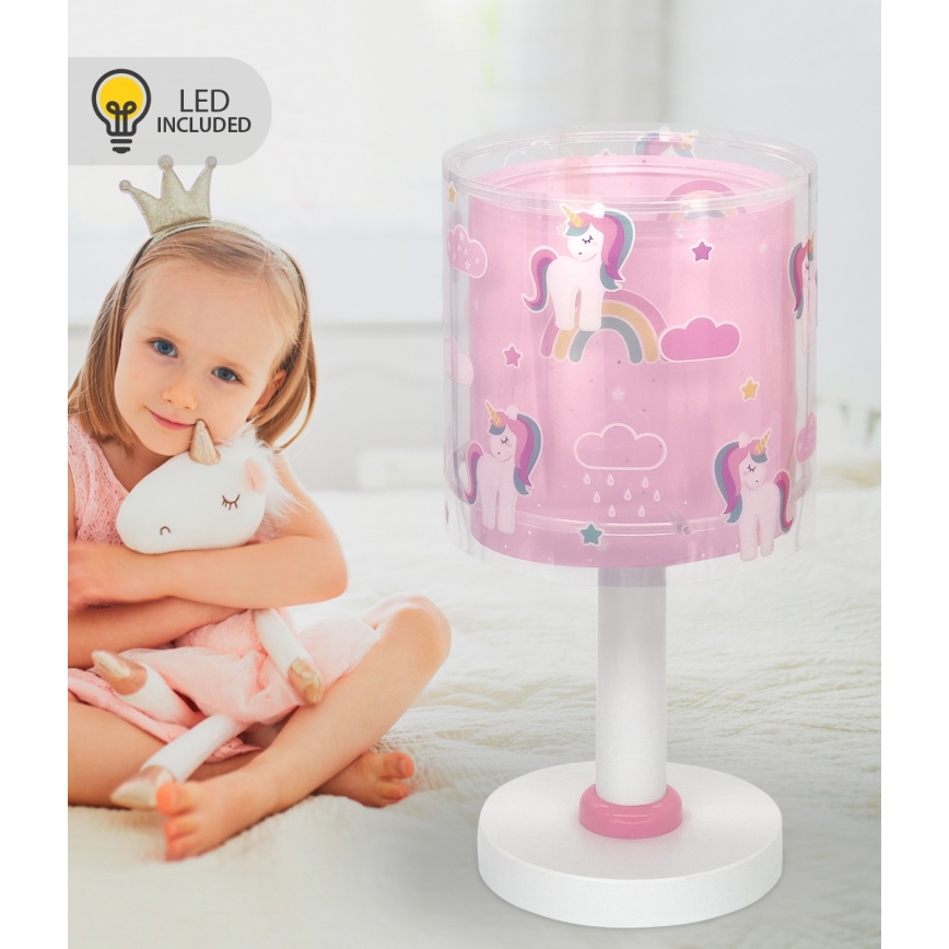 Dalber 41591N - LED dječja lampica UNICORNS 1xG4/4W/230V ružičasta