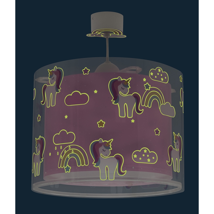 Dalber 41592 - Dječji luster UNICORNS 1xE27/60W/230V
