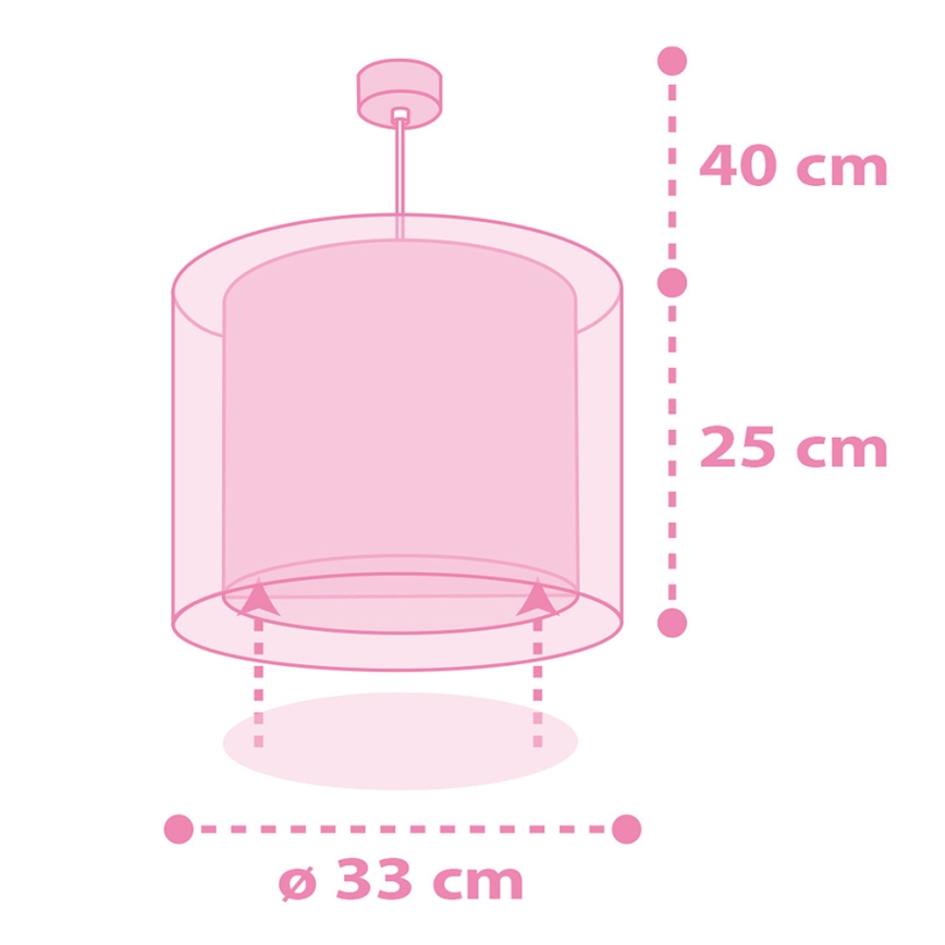 Dalber 41592 - Dječji luster UNICORNS 1xE27/60W/230V