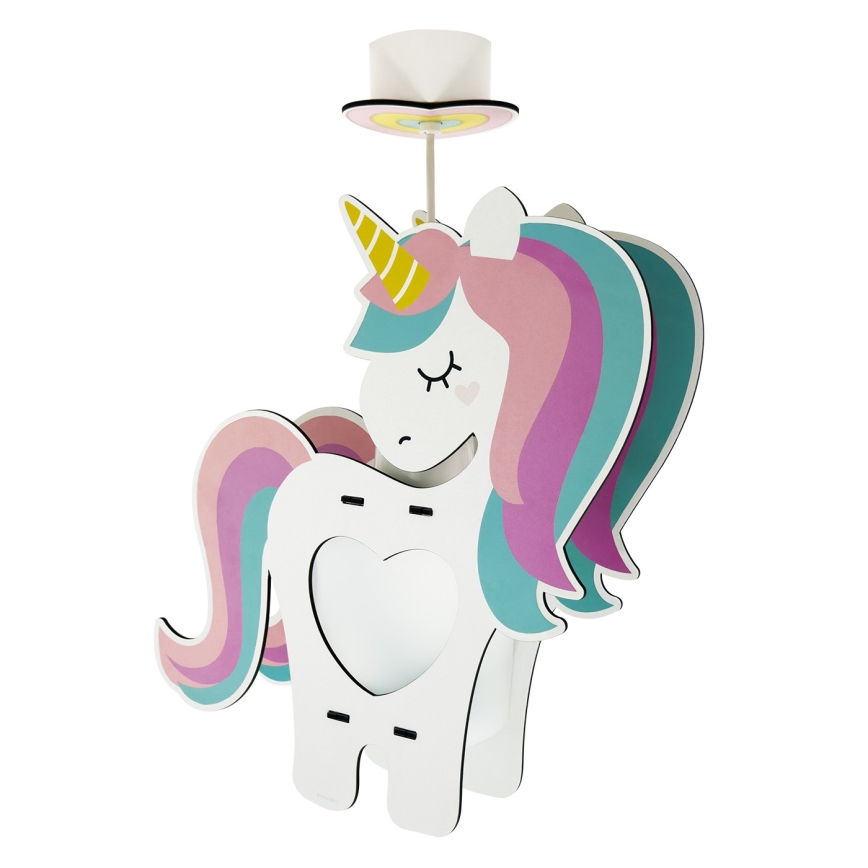 Dalber 41597 - Dječji luster UNICORN 1xE27/15W/230V