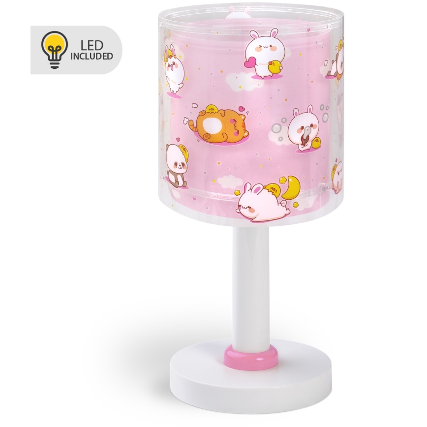 Dalber 41761S - LED dječja lampica KAWAII FRIENDS 1xG4/4W/230V ružičasta