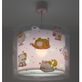 Dalber 41762S - Dječji luster KAWAII FRIENDS 1xE27/15W/230V ružičasti