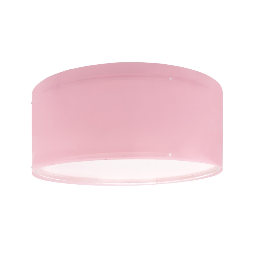 Dalber 42006S - Dječja stropna svjetiljka COLOR LIGHT 2xE27/15W/230V ružičasta