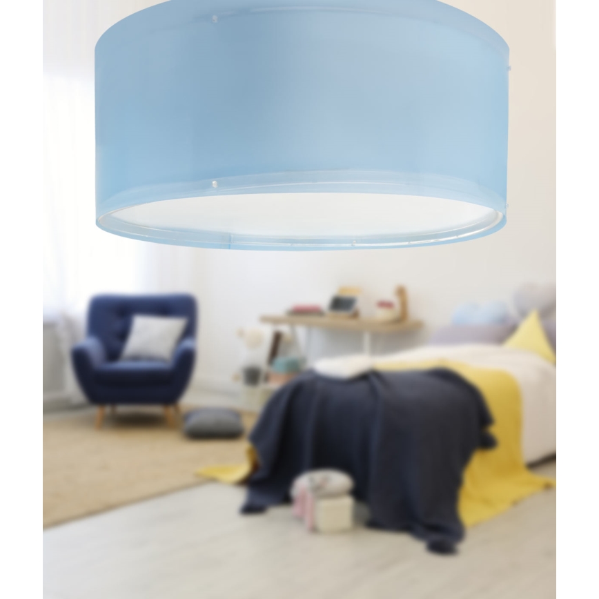 Dalber 42006T - Dječja stropna svjetiljka COLOR LIGHT 2xE27/15W/230V plava