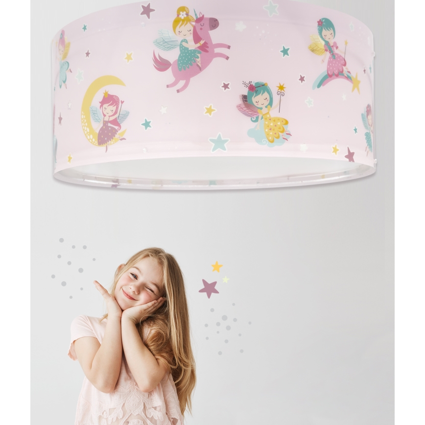 Dalber 42496 - Dječja stropna svjetiljka FAIRY DREAMS 2xE27/15W/230V