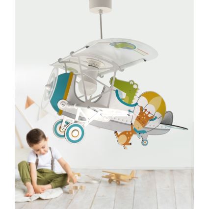 Dalber 54542 - Dječji luster LITTLE CROCODILE 1xE27/15W/230V