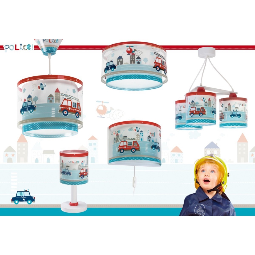 Dalber 60611N - LED dječja lampica POLICE 1xG4/4W/230V šarena