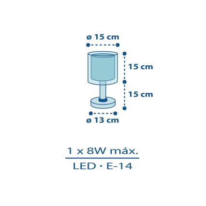 Dalber 60611N - LED dječja lampica POLICE 1xG4/4W/230V šarena