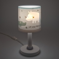 Dalber 60621N - LED dječja lampica RHINO&CROCO 1xG4/4W/230V siva