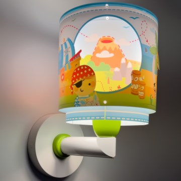 Dalber 60659 - Dječji zidni luster PIRATE ISLAND 1xE27/15W/230V